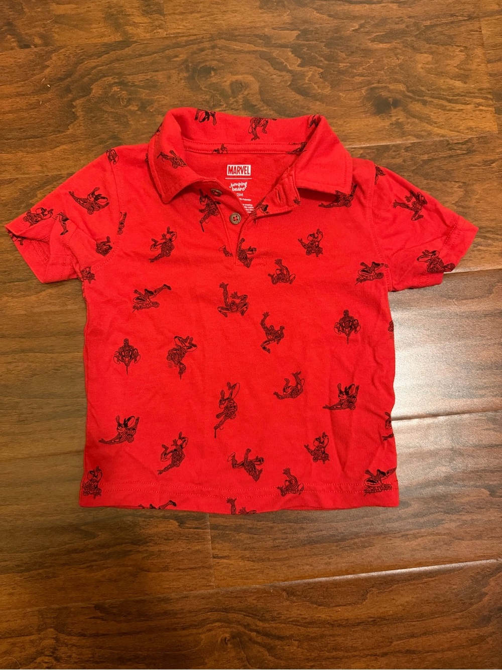 12 month Marvel Red Boys' Polo Shirt with Spider-Man Print